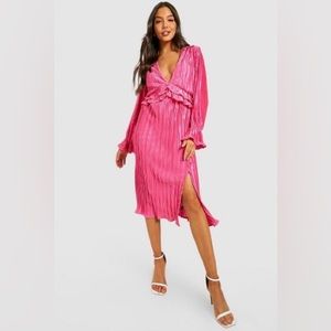 Pink Long Sleeve Dress